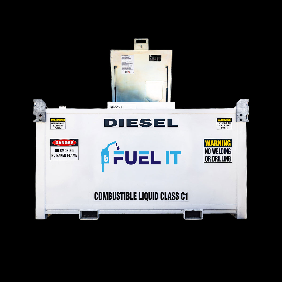 Fuel It BOX 2250L — 60 LPM 240V Basic Diesel Tank Package