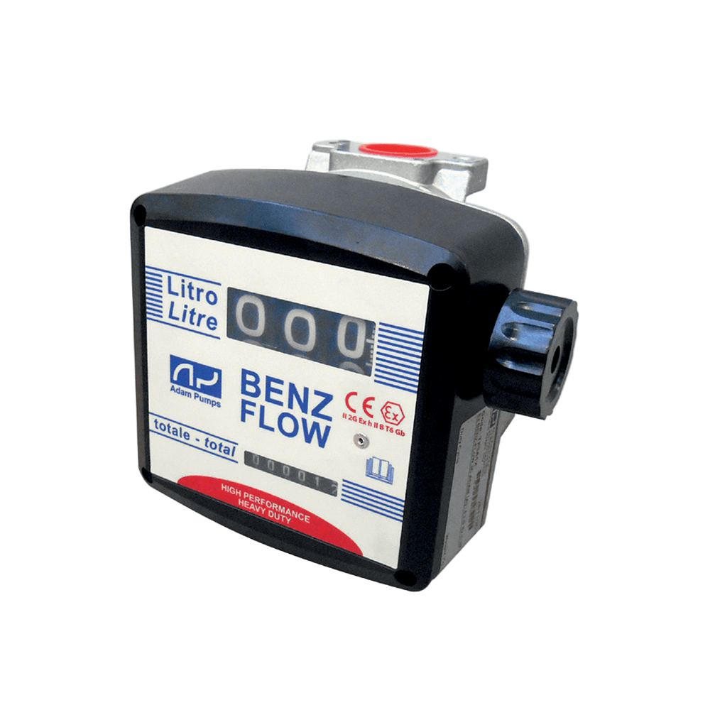 ADAM BY PIUSI ATEX 3 Digit Mechanical Meter 25mm 20 - 120lpm Litre Display - GO Industrial - TF3A1X