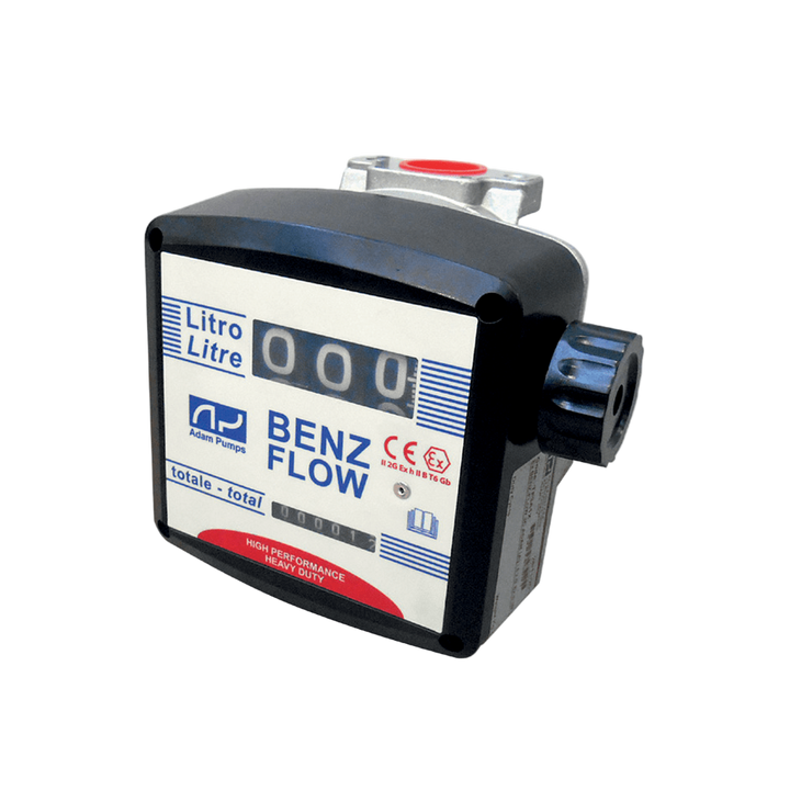 ADAM BY PIUSI ATEX 3 Digit Mechanical Meter 25mm 20 - 120lpm Litre Display - GO Industrial - TF3A1X